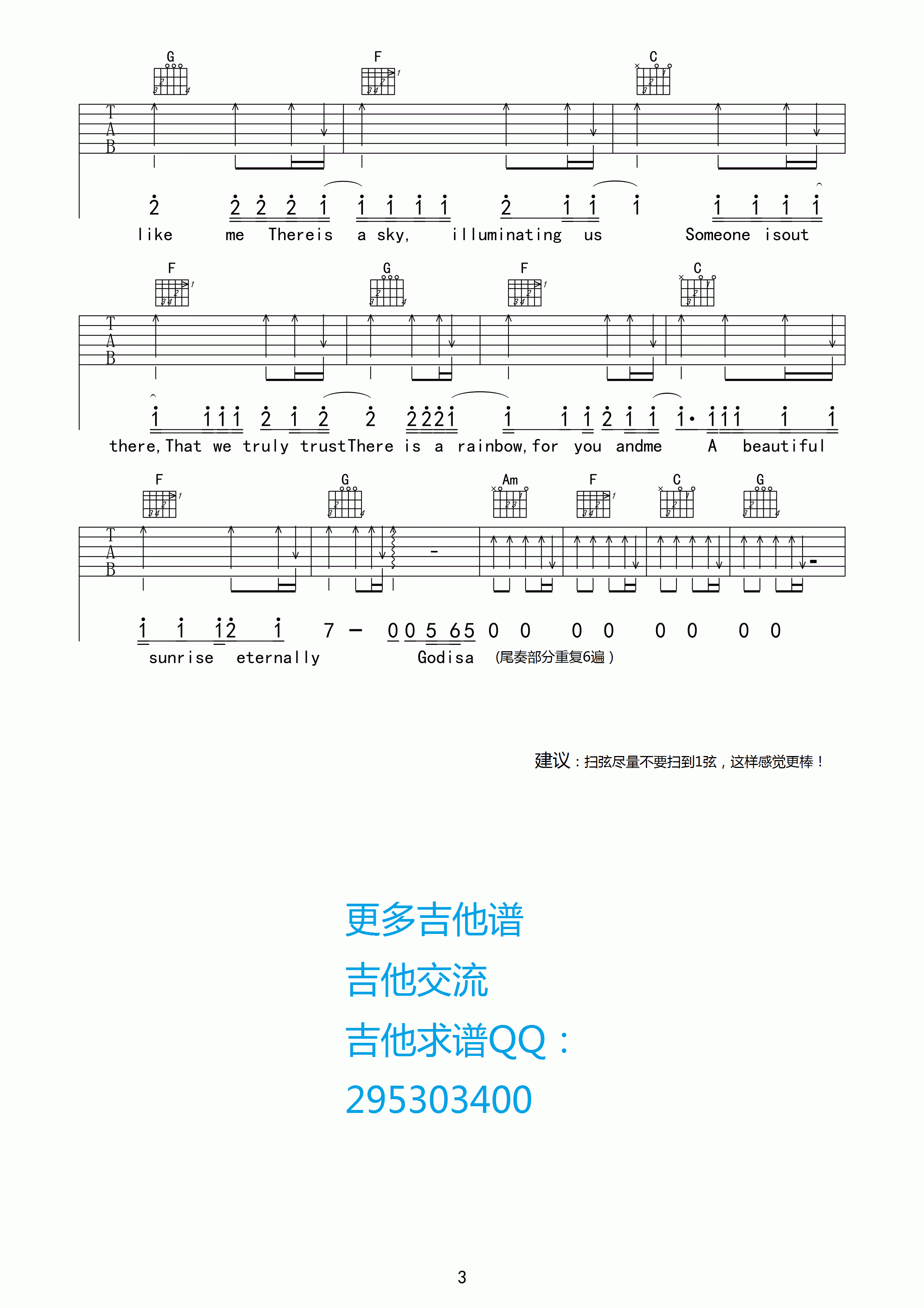 Godisagirl吉他谱第(3)页