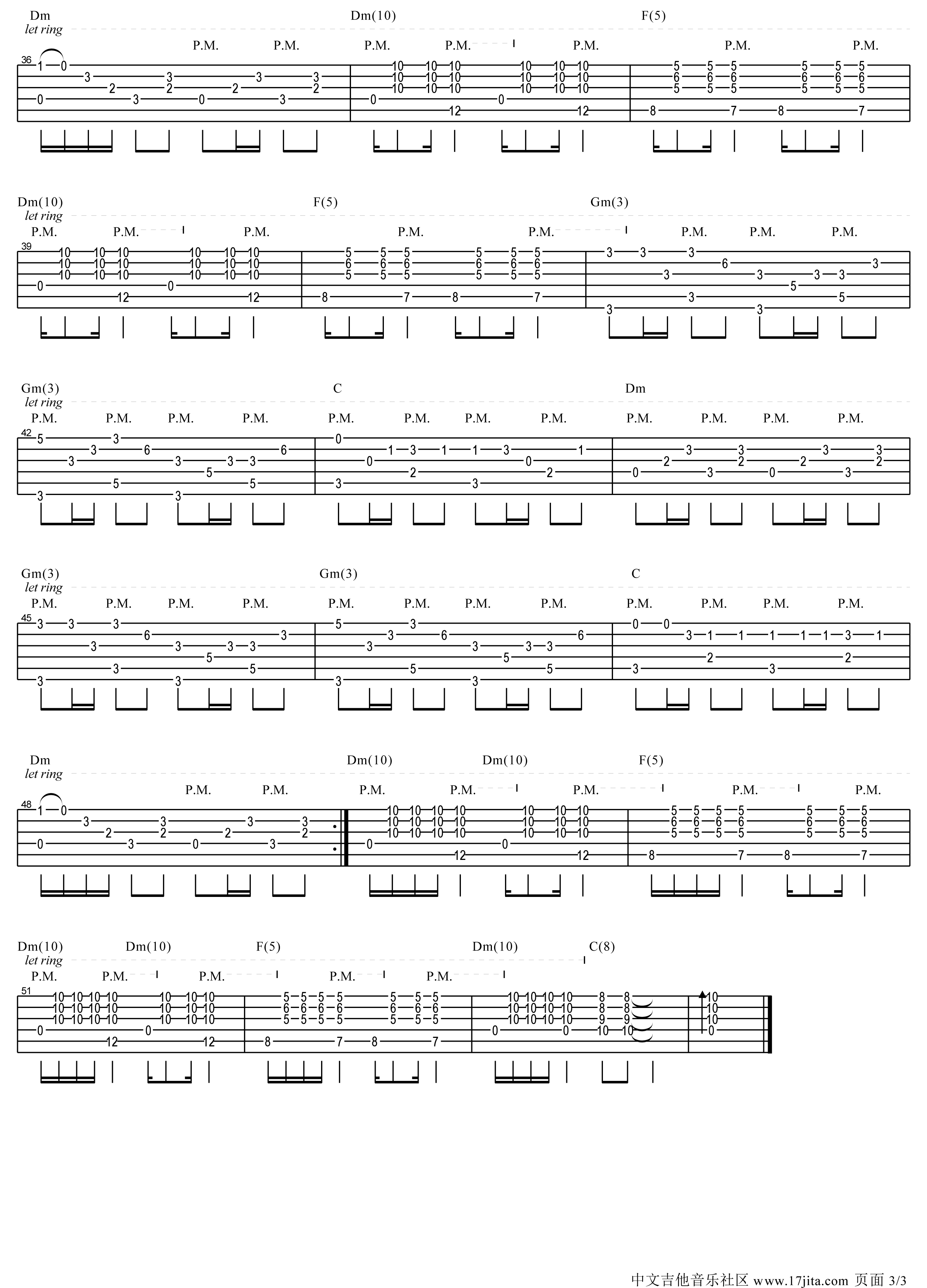 Lambada指弹吉他谱第(3)页