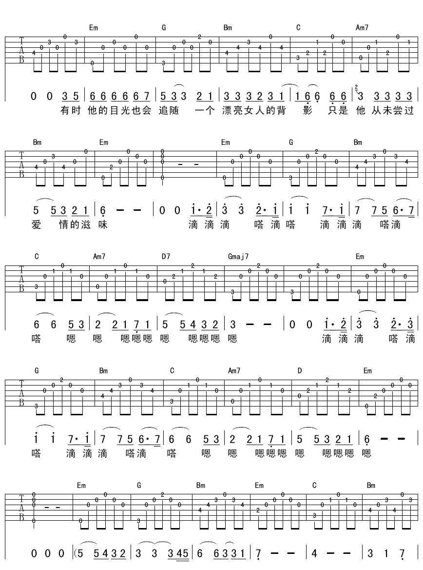 节日盛装吉他谱第(2)页