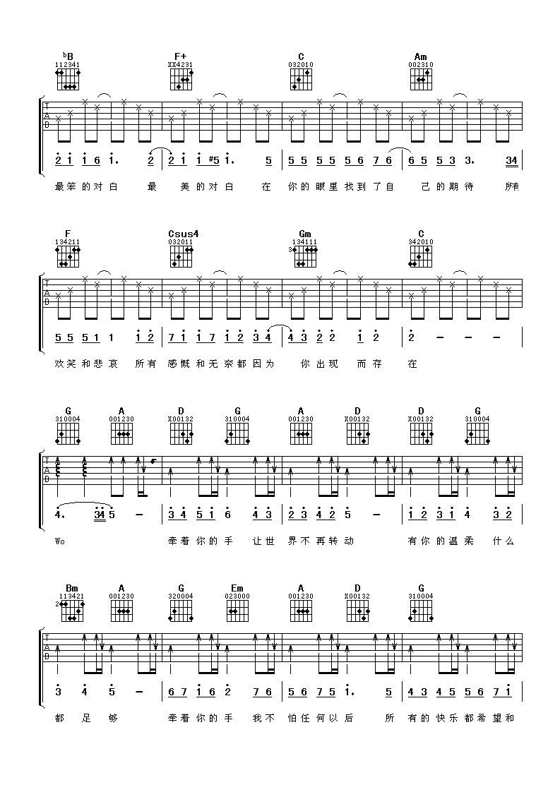 幸福的理由吉他谱第(2)页