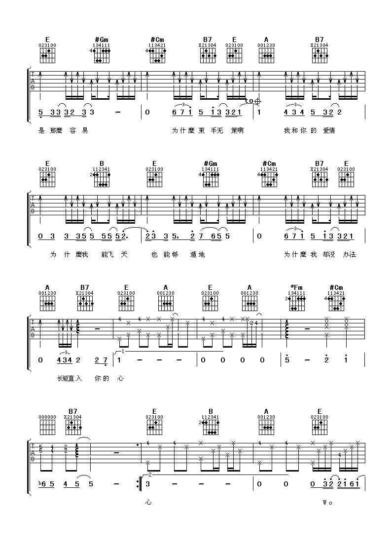 超人吉他谱第(3)页