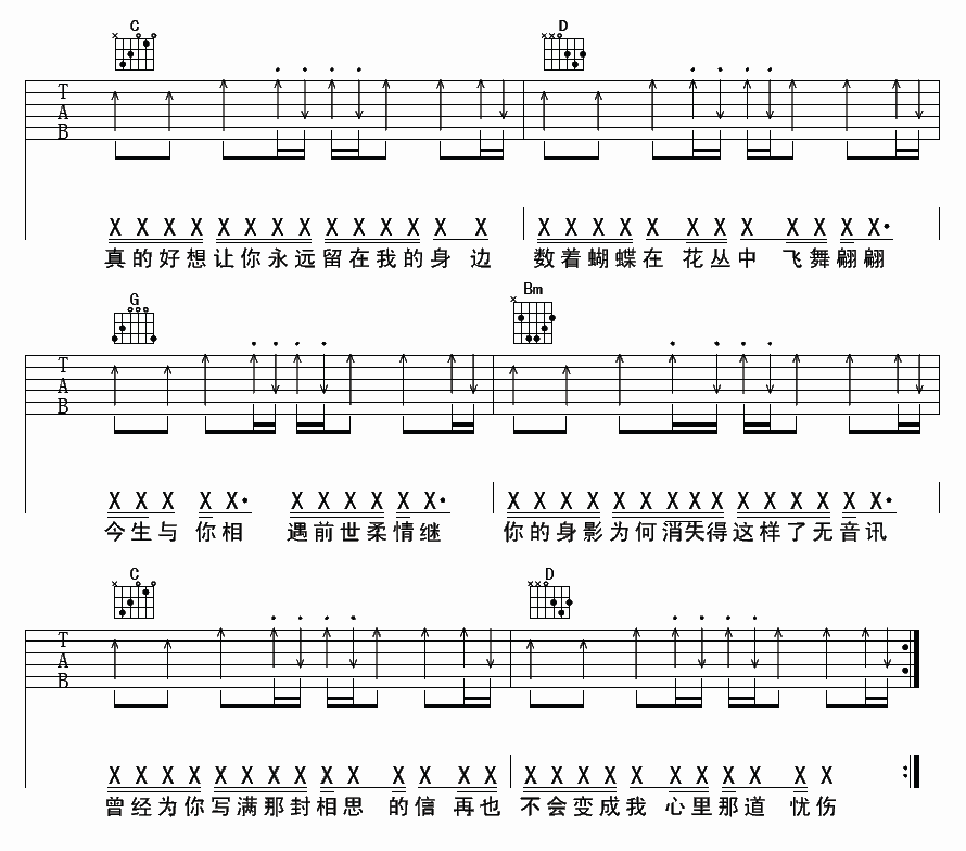 少年游吉他谱第(3)页