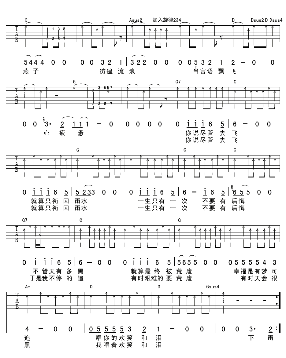 芦苇吉他谱第(2)页