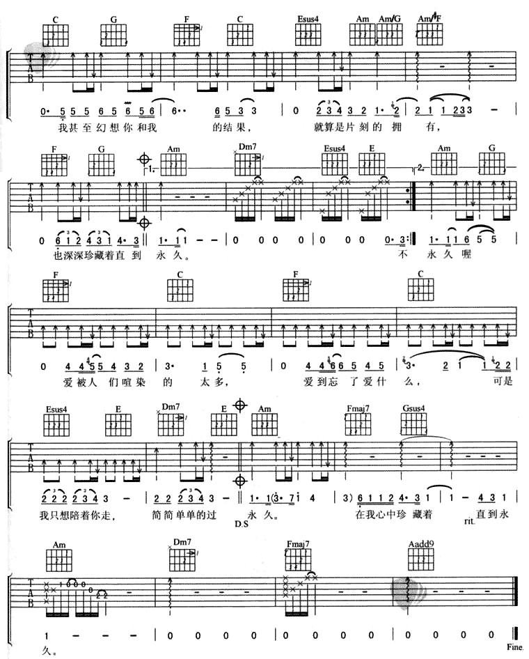 幻想吉他谱第(2)页