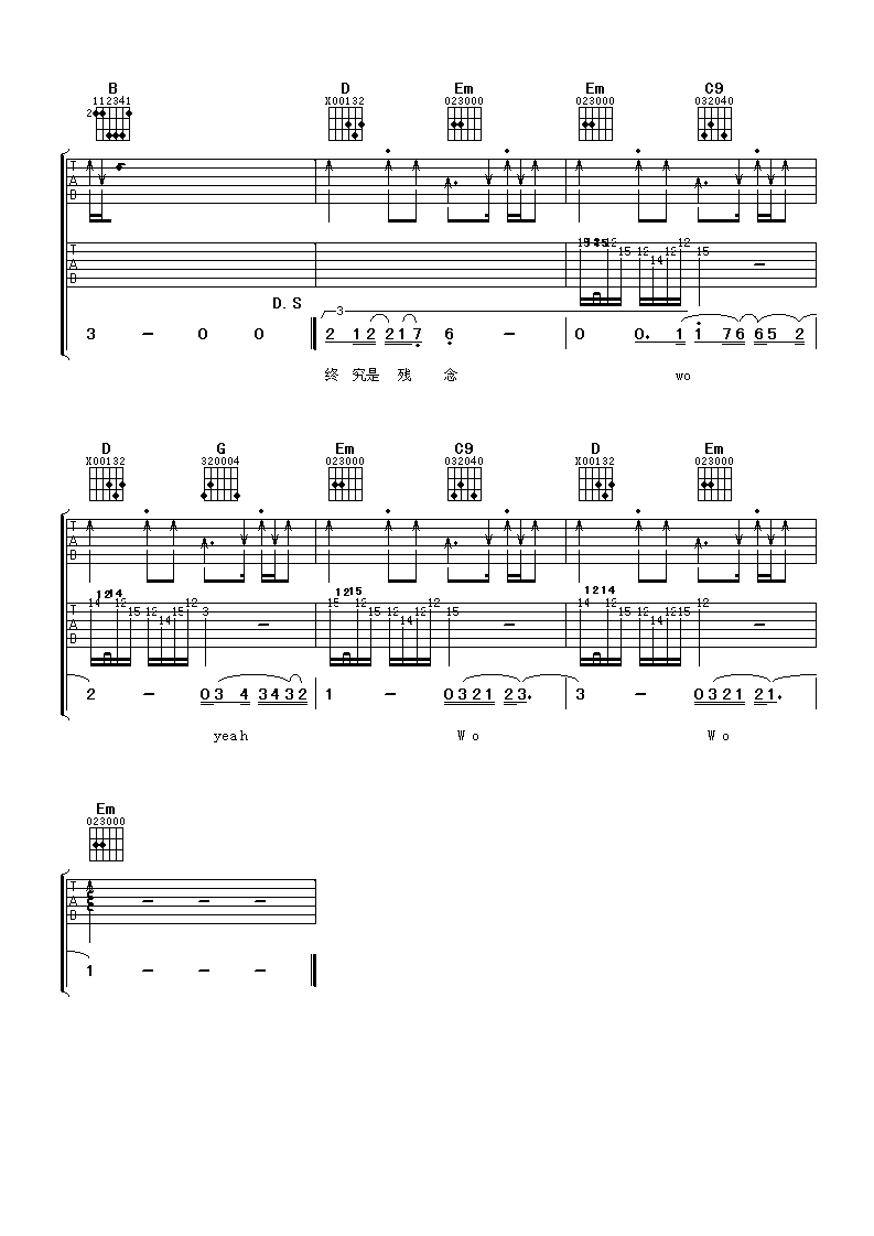 风云决吉他谱第(4)页