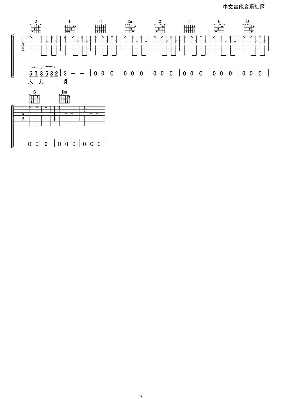 算了吧吉他谱第(3)页
