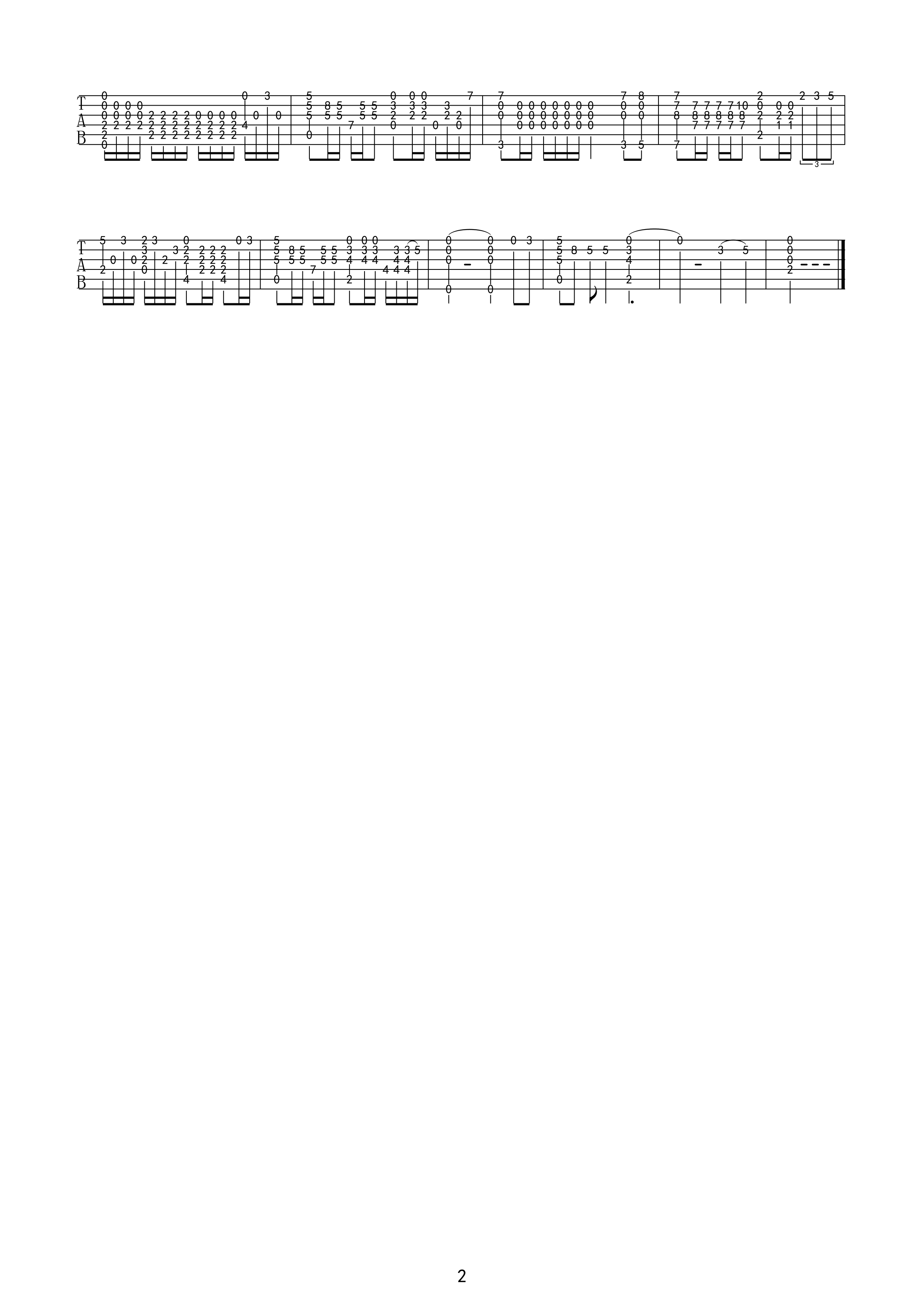离歌指弹吉他谱第(2)页