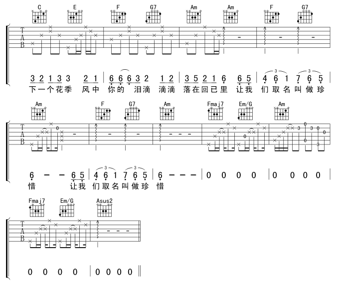 春泥吉他谱第(3)页