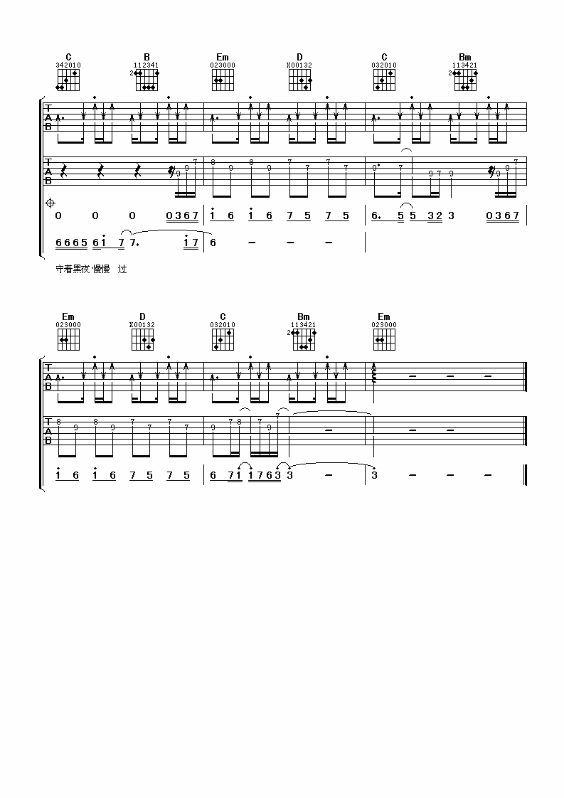 爱情惹的祸吉他谱第(4)页