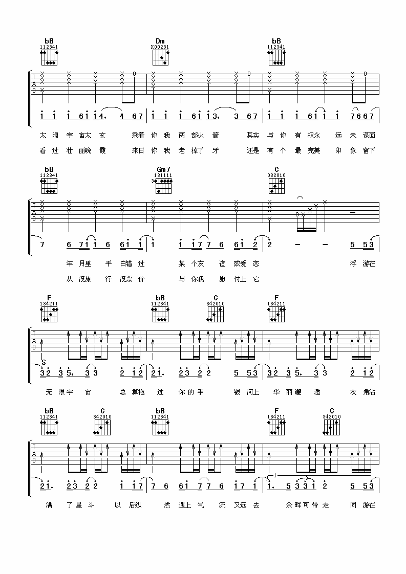华丽邂逅吉他谱第(2)页