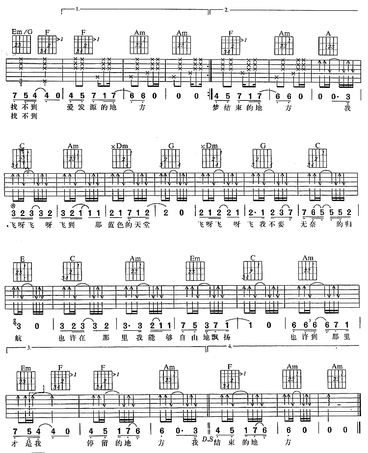 音乐虫子吉他谱第(2)页