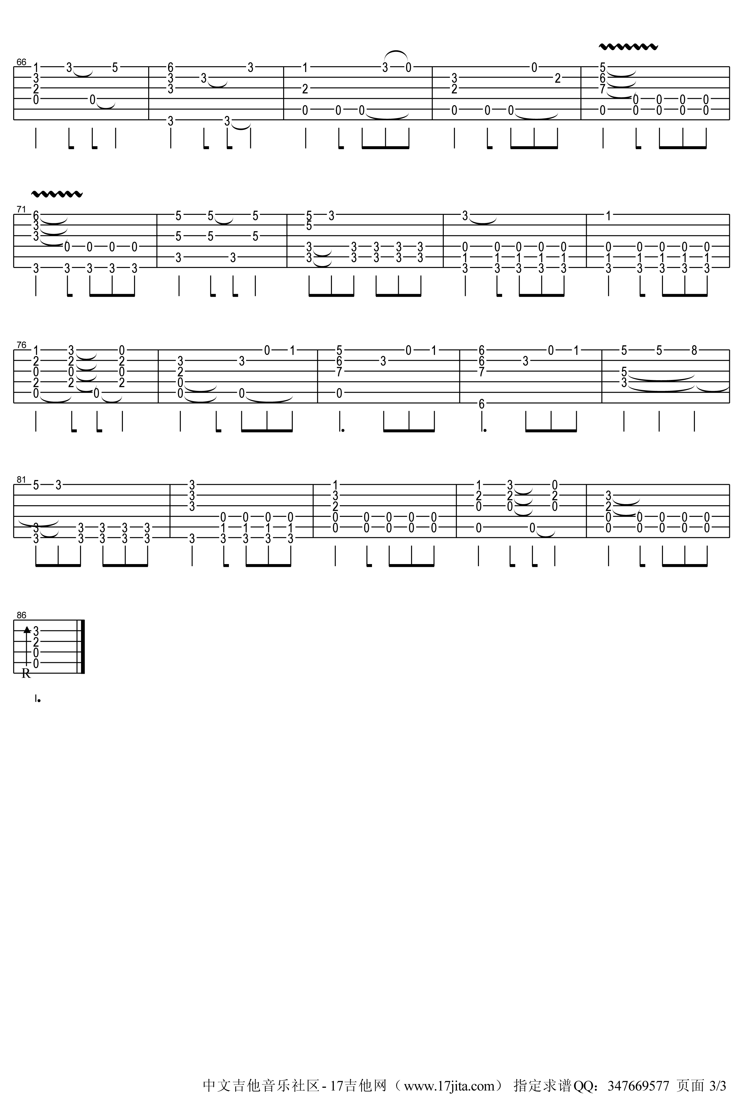 HeisaPirate指弹吉他谱第(3)页