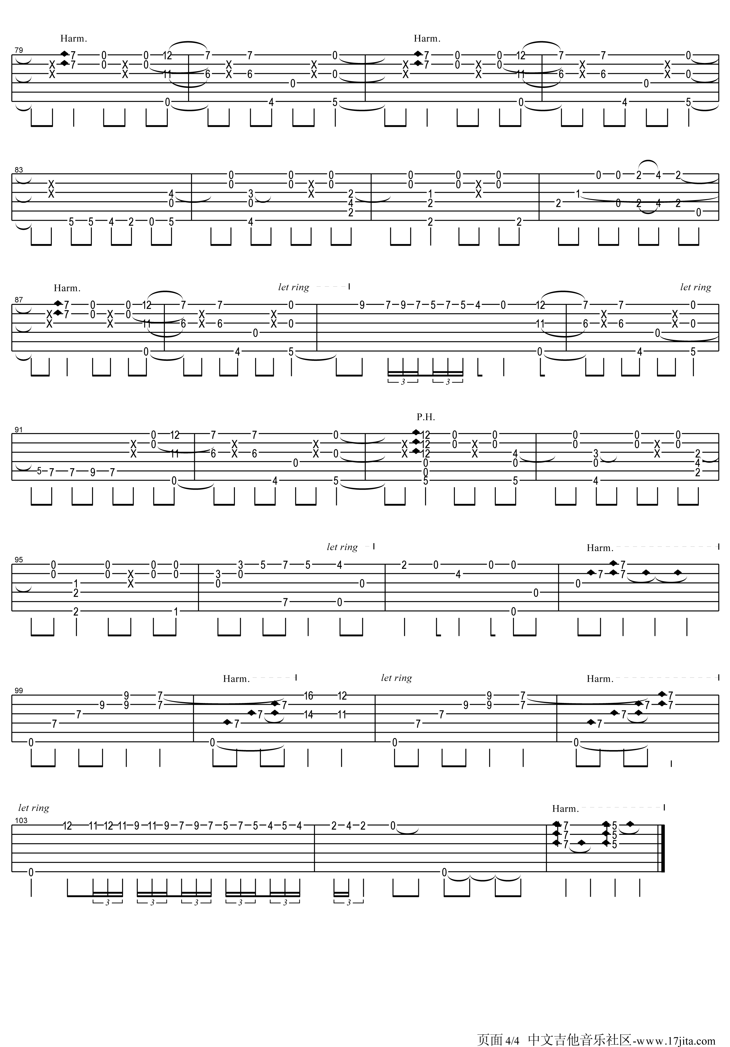 WithYou指弹吉他谱第(4)页