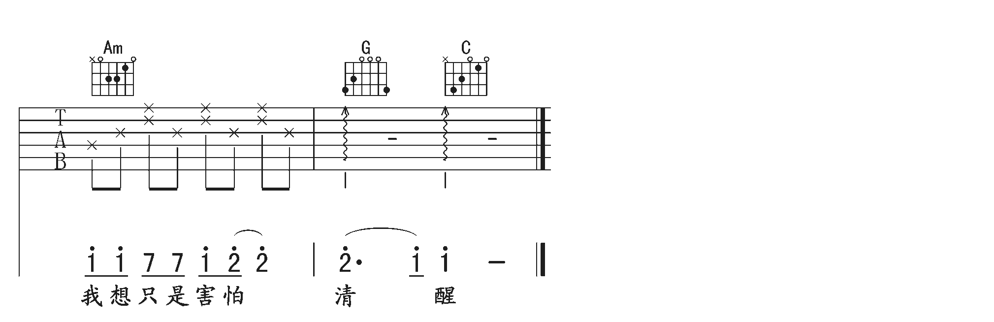 她说吉他谱第(3)页