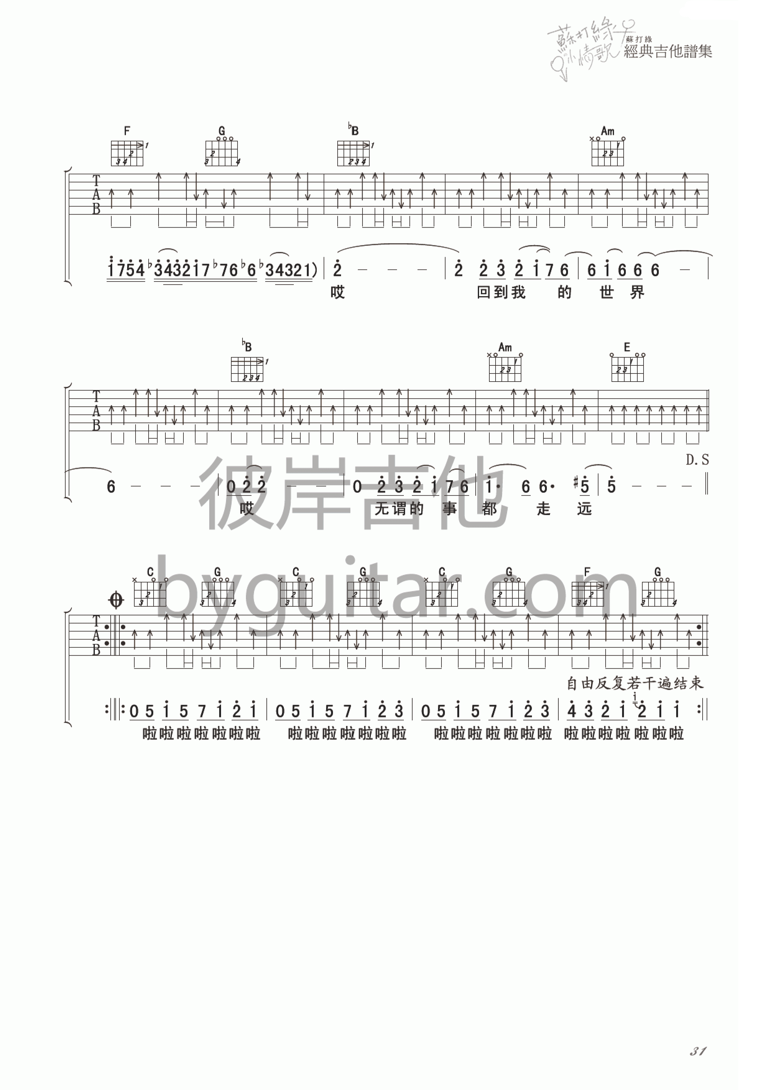 小宇宙吉他谱第(4)页