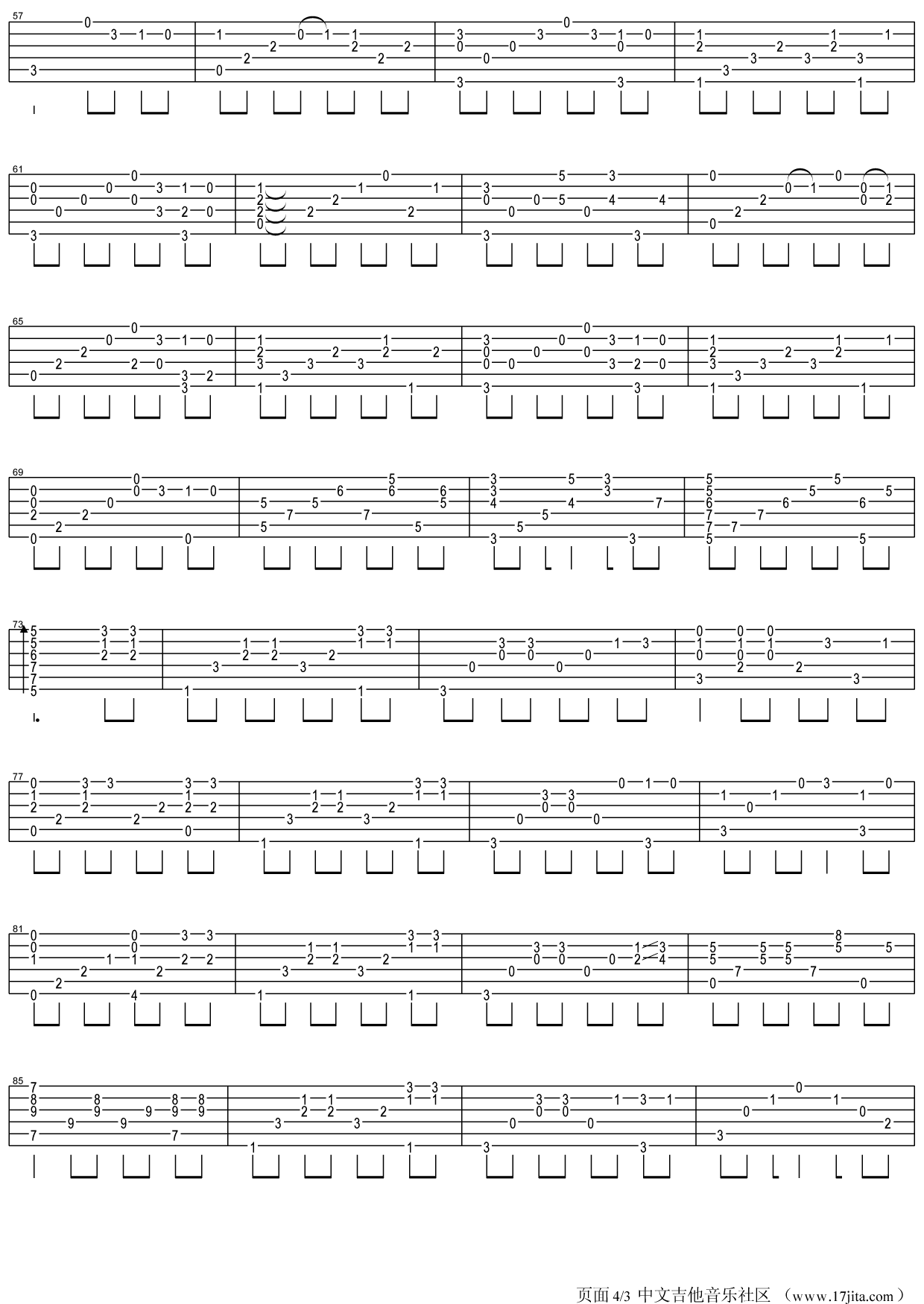 Thetruththatyouleave指弹吉他谱第(3)页