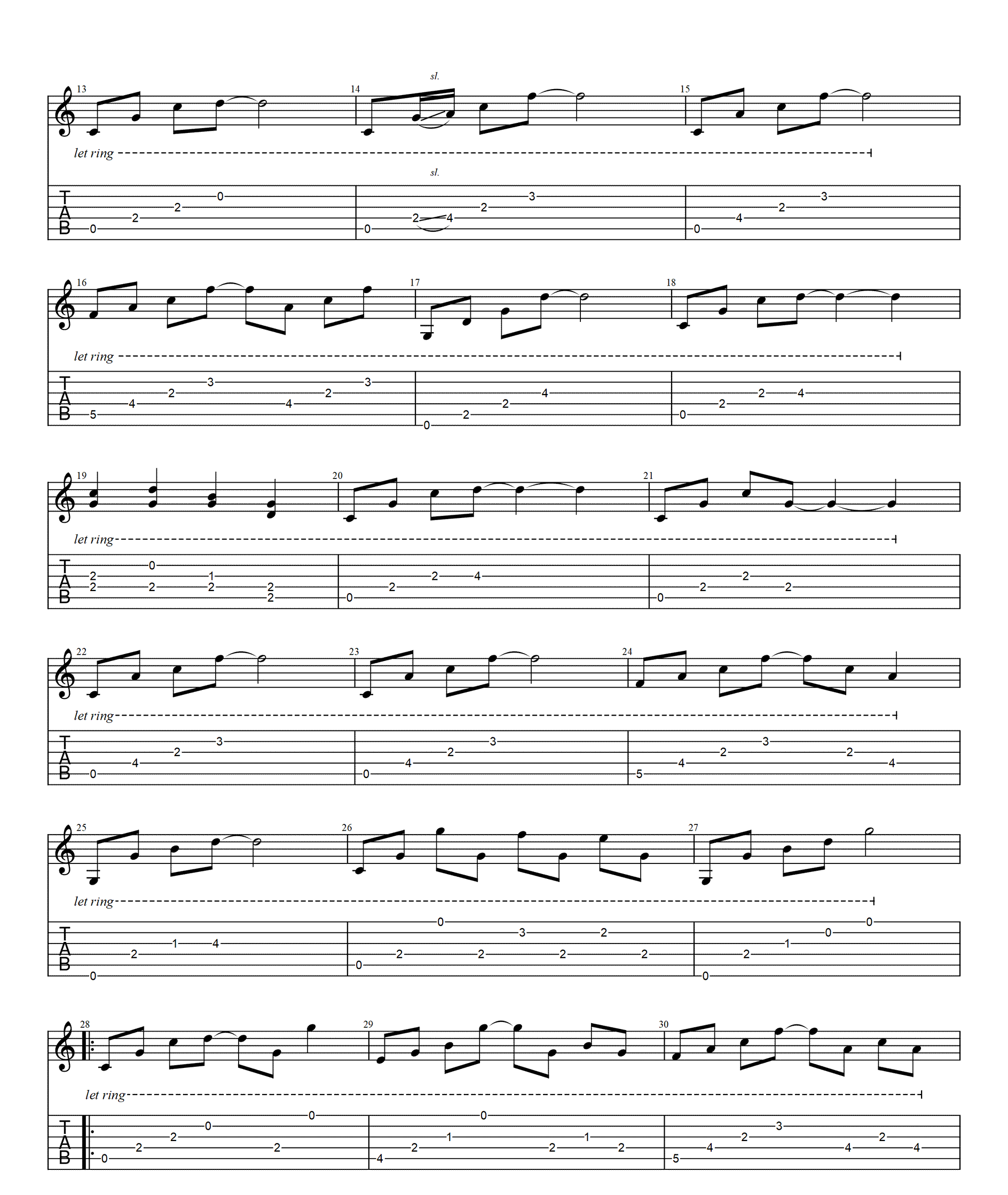 终极一班2吉他谱第(2)页
