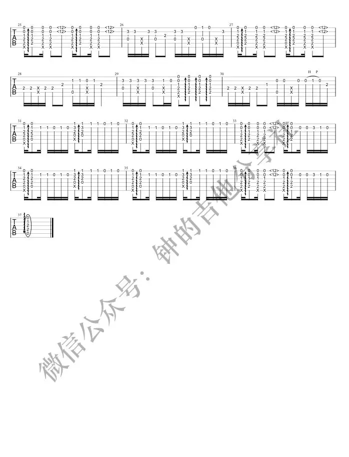 姑娘指弹吉他谱第(2)页