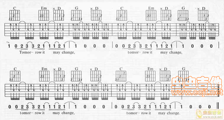 tomorrow吉他谱第(3)页