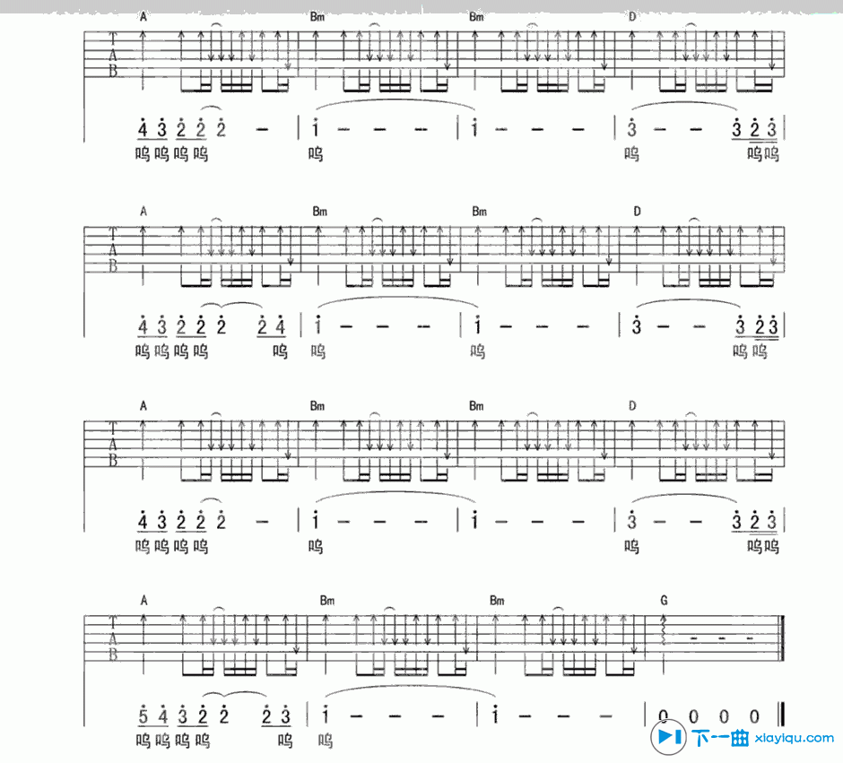 故事吉他谱第(3)页