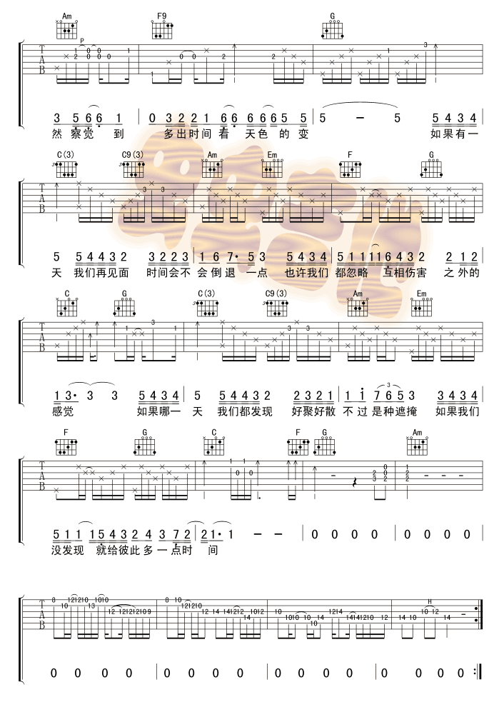 如果有一天吉他谱第(2)页