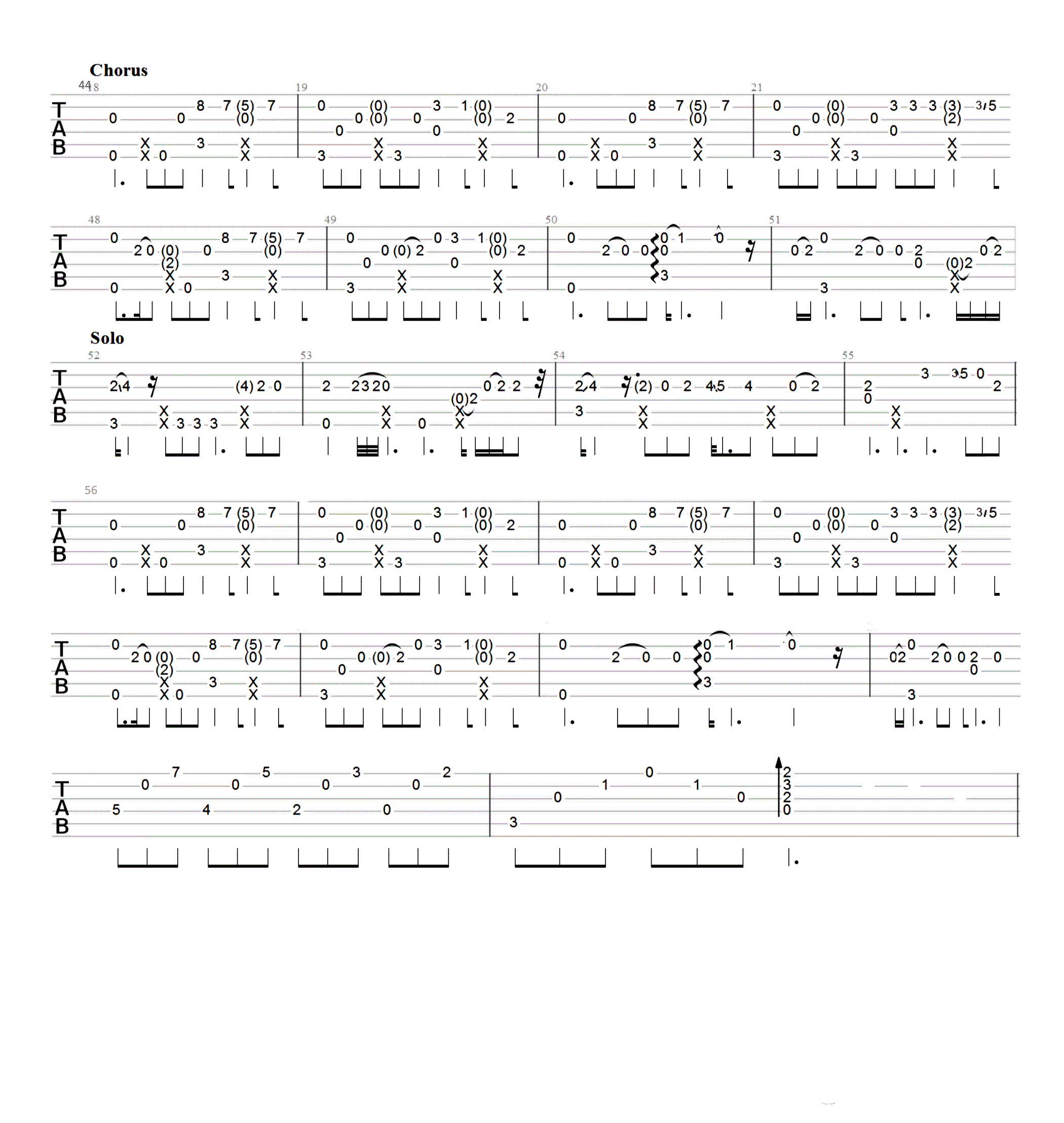 Perfect吉他指弹谱第(2)页