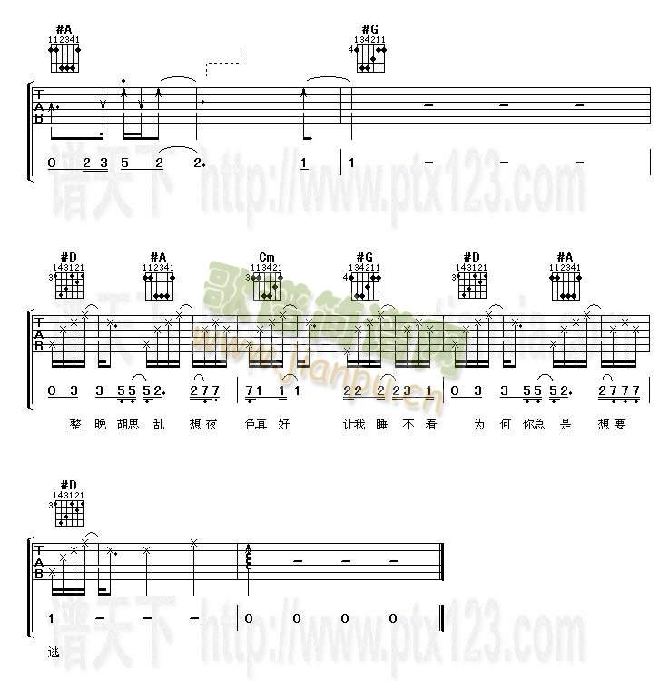 那么骄傲吉他谱第(4)页
