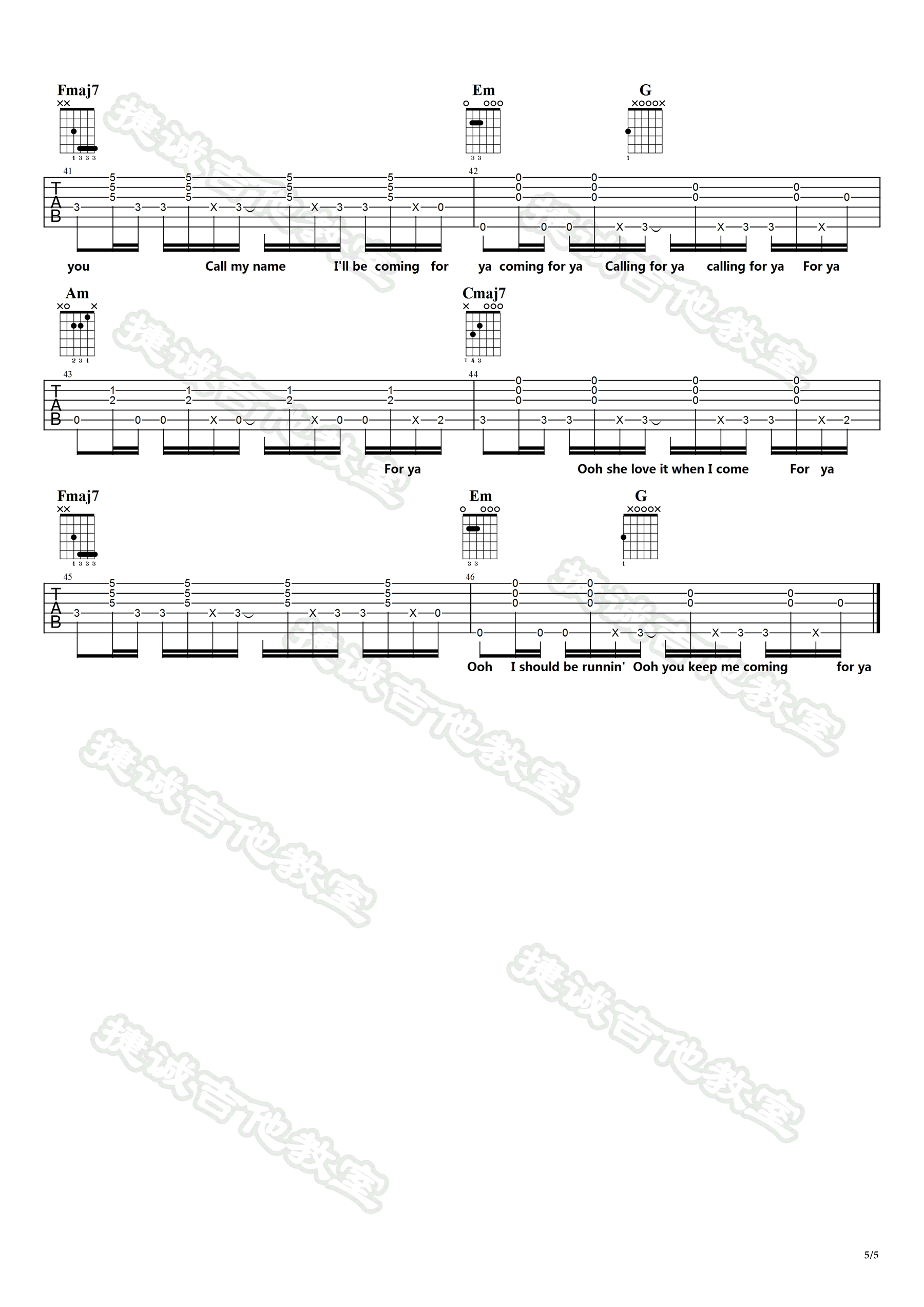 Senorita吉他谱第(5)页