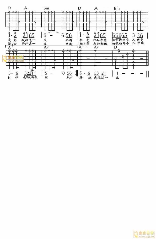 缘分五月吉他谱第(2)页