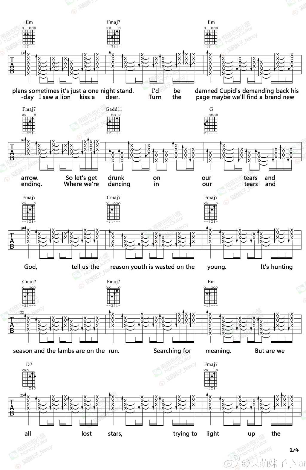 LostStars吉他谱第(2)页