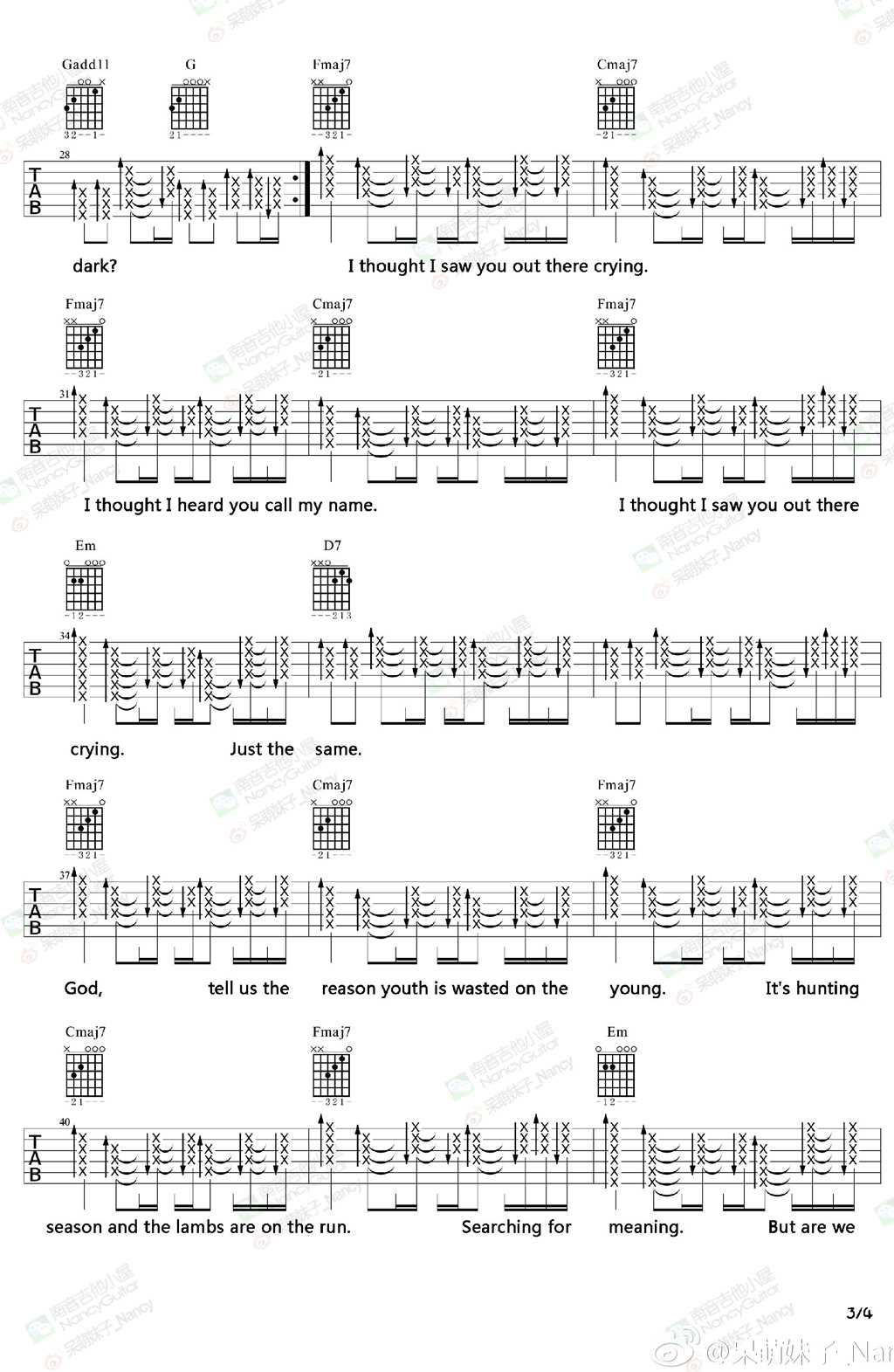 LostStars吉他谱第(3)页