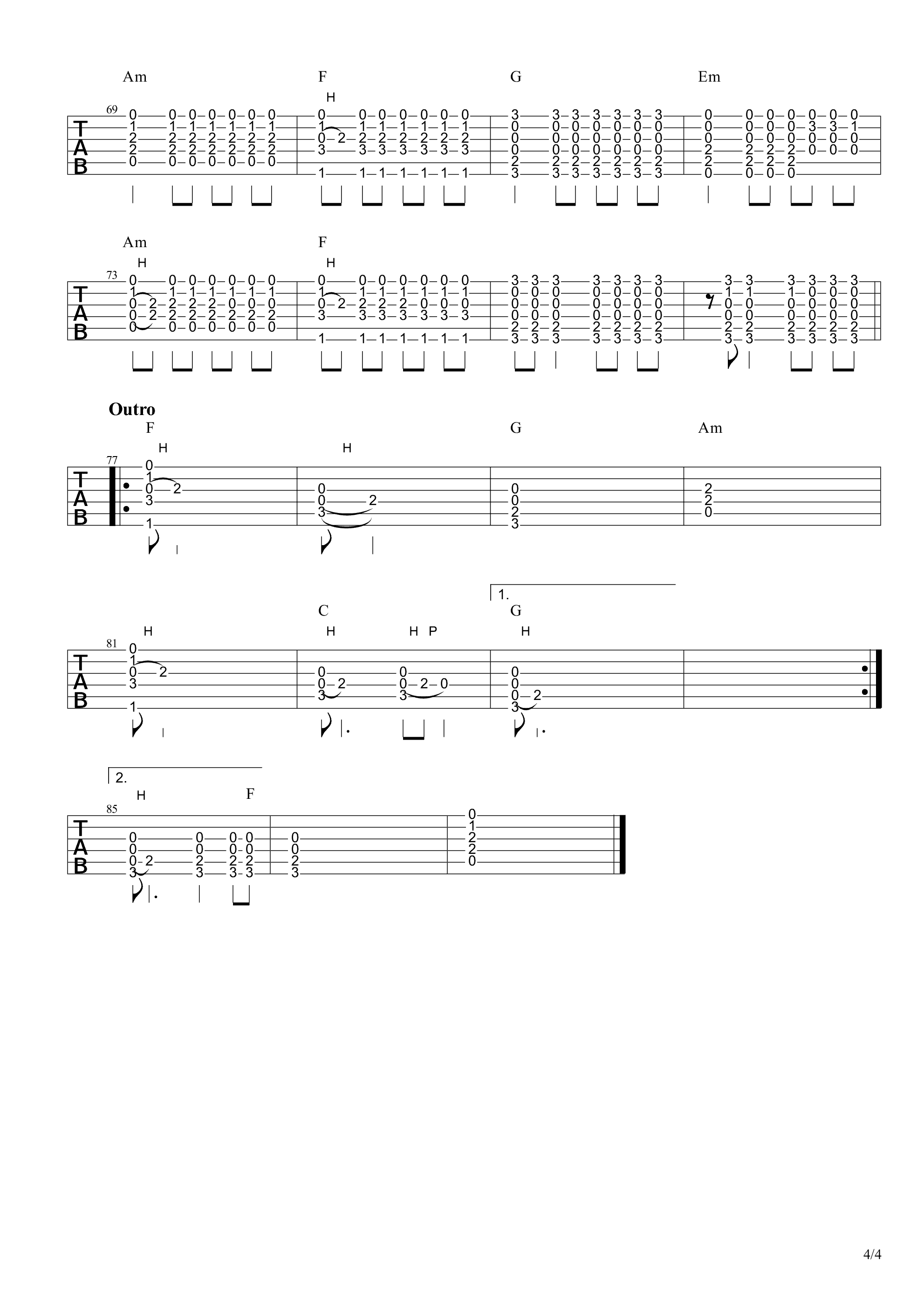 lethergo吉他谱第(4)页