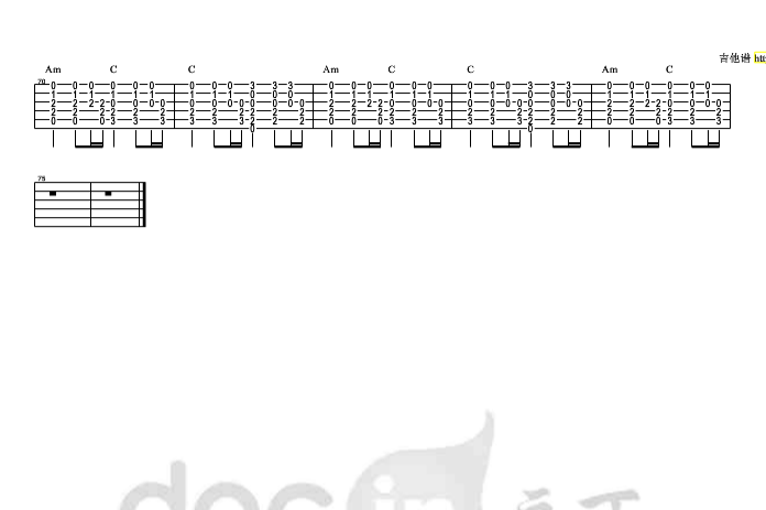 被动吉他谱第(3)页