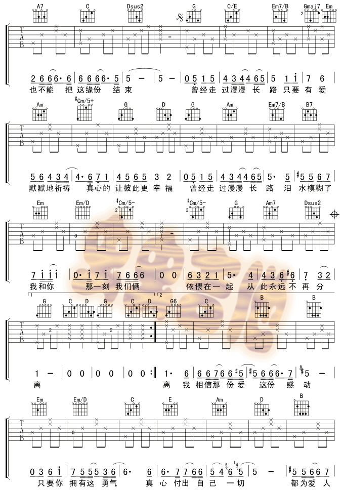 IBelieve吉他谱第(2)页