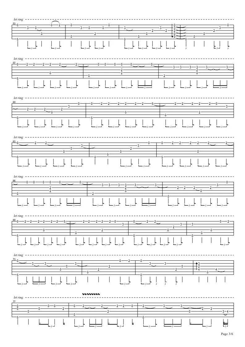 secretbase吉他指弹谱第(3)页