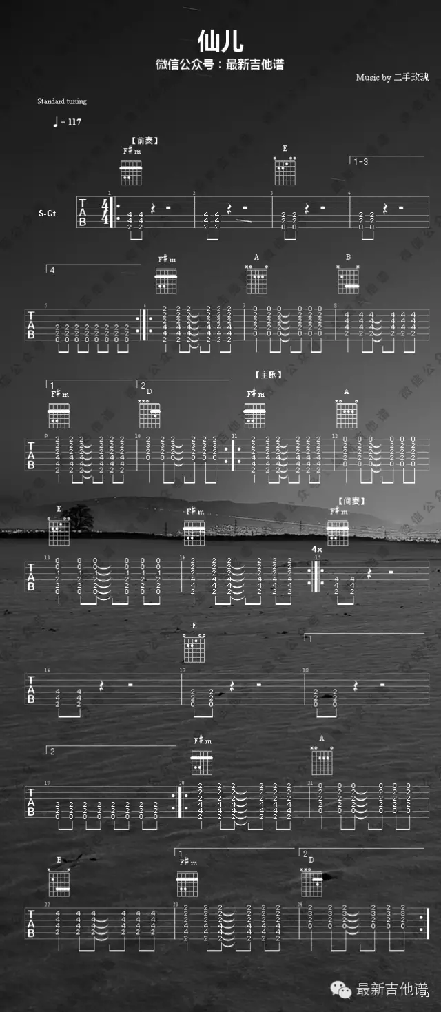 仙儿吉他谱第(2)页
