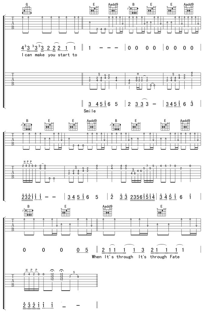 ToBeWithYou吉他谱第(3)页