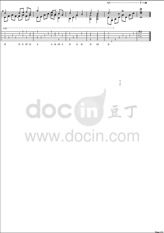 SundialDreams吉他指弹谱第(3)页