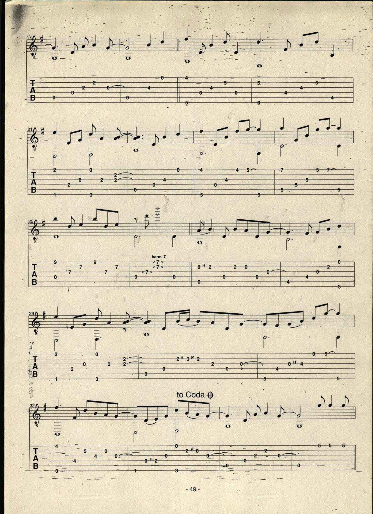 clarence吉他指弹谱第(2)页